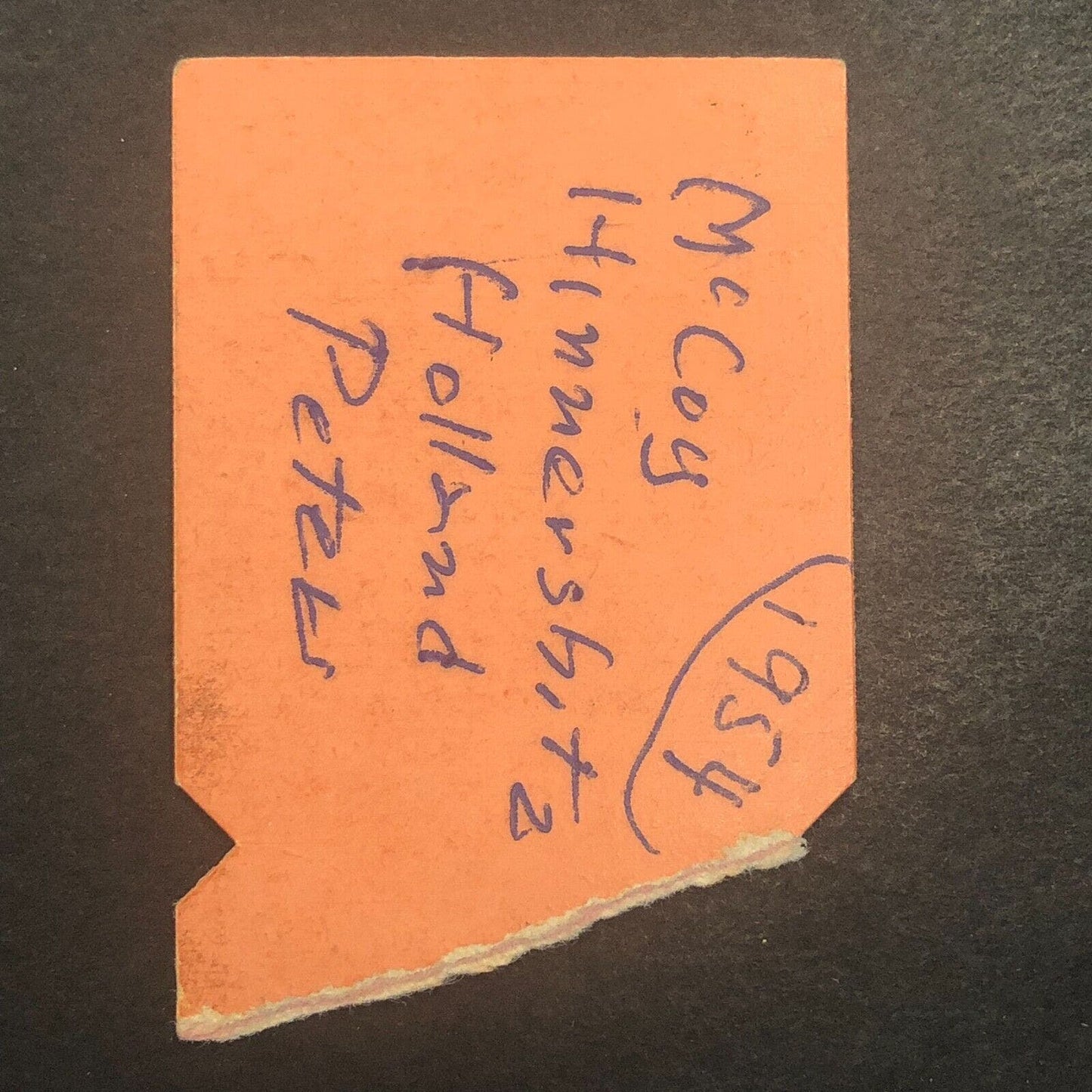 Flemington Speedway Fairgrounds 1954 Auto Racing Rain Check Ticket Stub Scarce