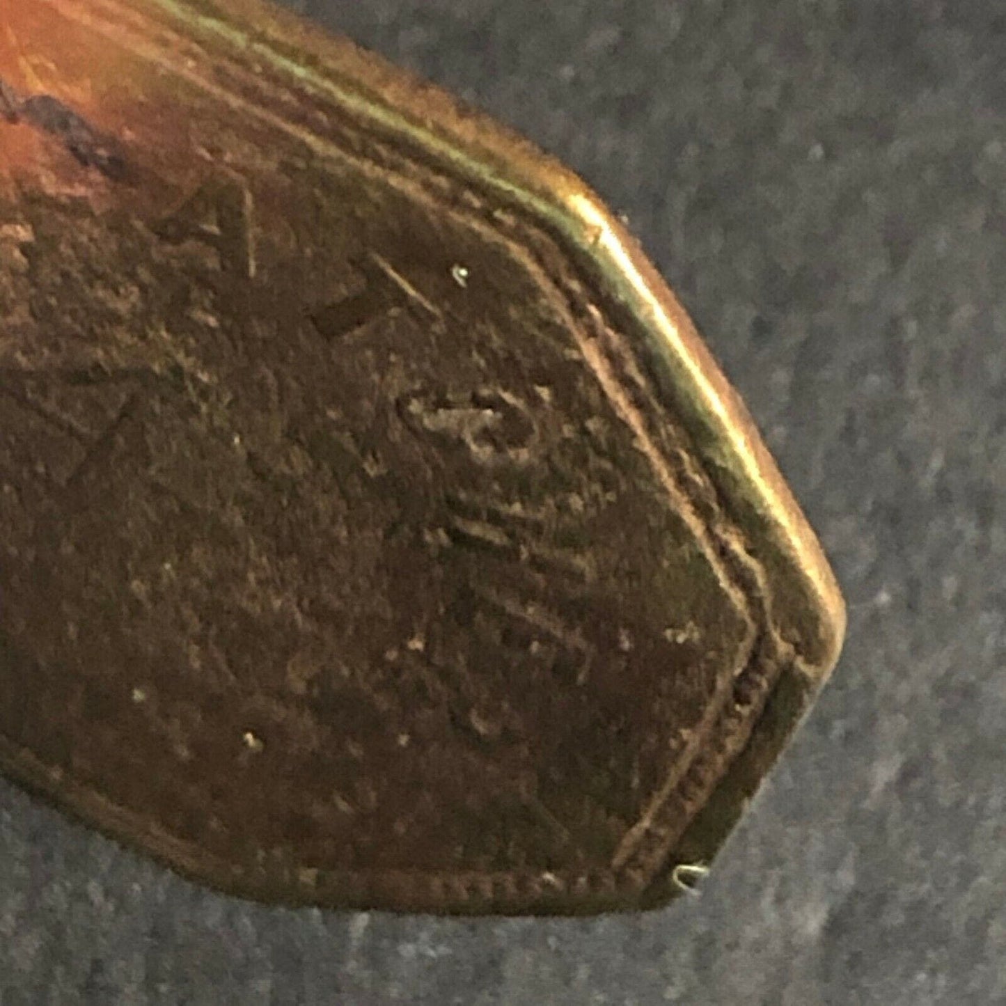 G.S. Latcher Saloon (should be Slatcher) "4" Brass Token 27mm c1888-92