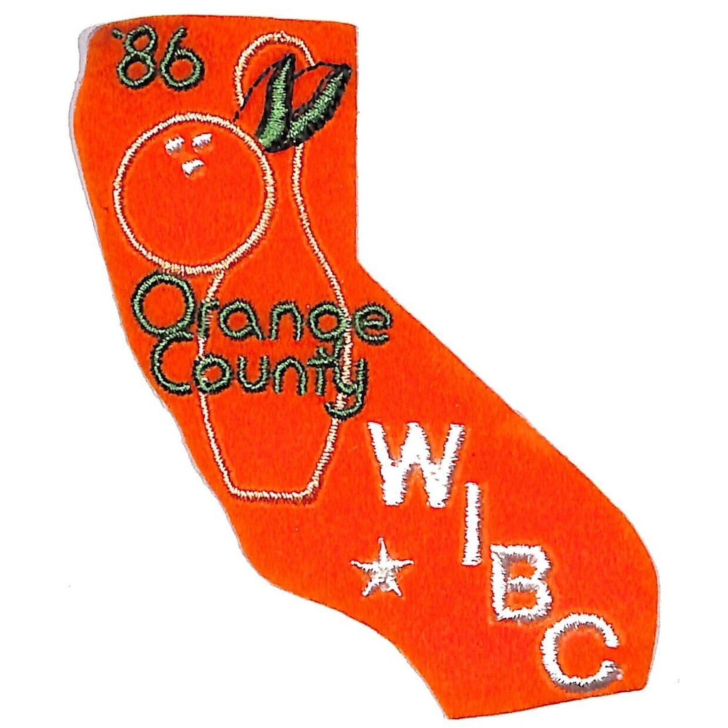 '86 Orange County WIBC Embroidered Bowling Patch