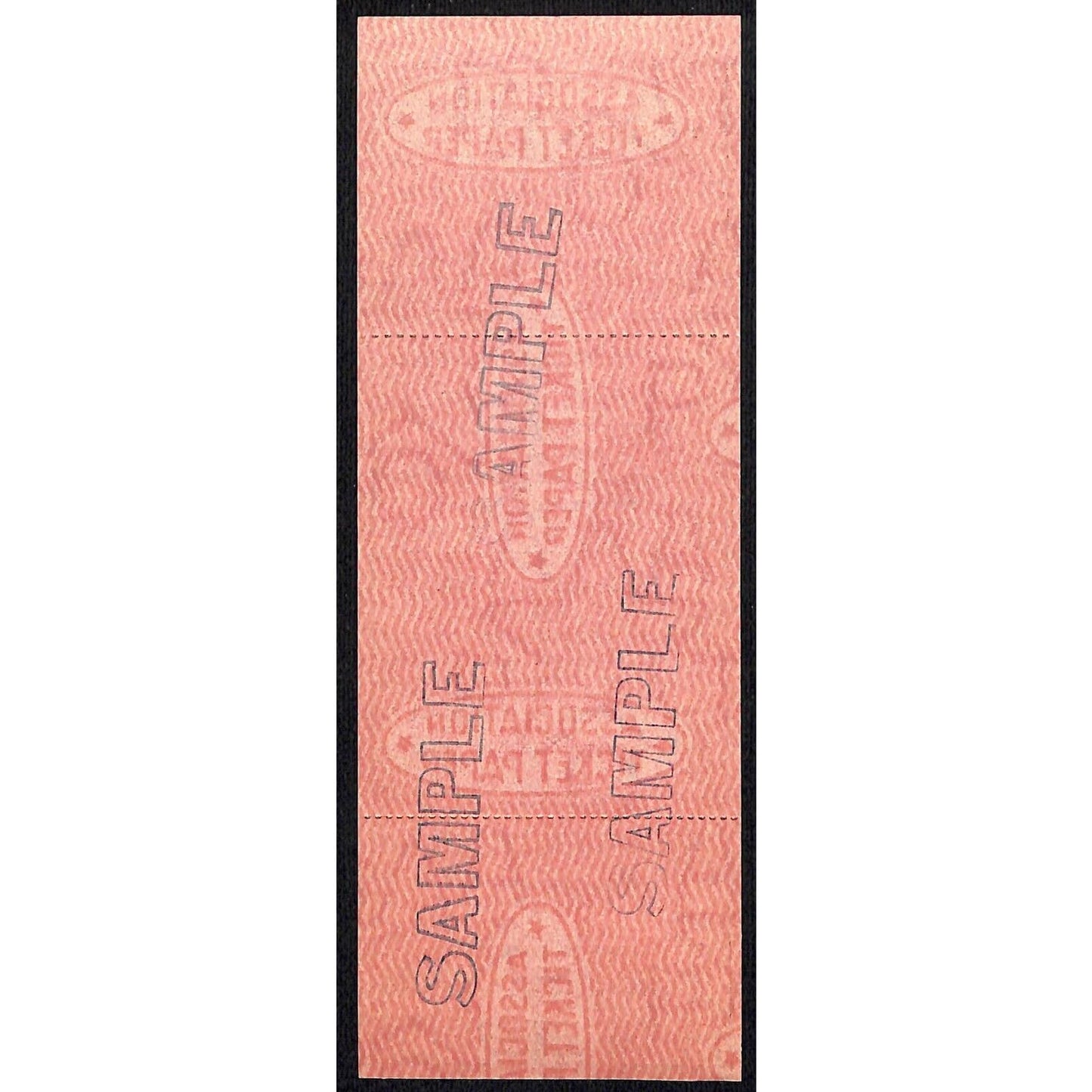 New York Central Railroad RR Canada Unused SAMPLE Excursion Ticket c1967 #49323