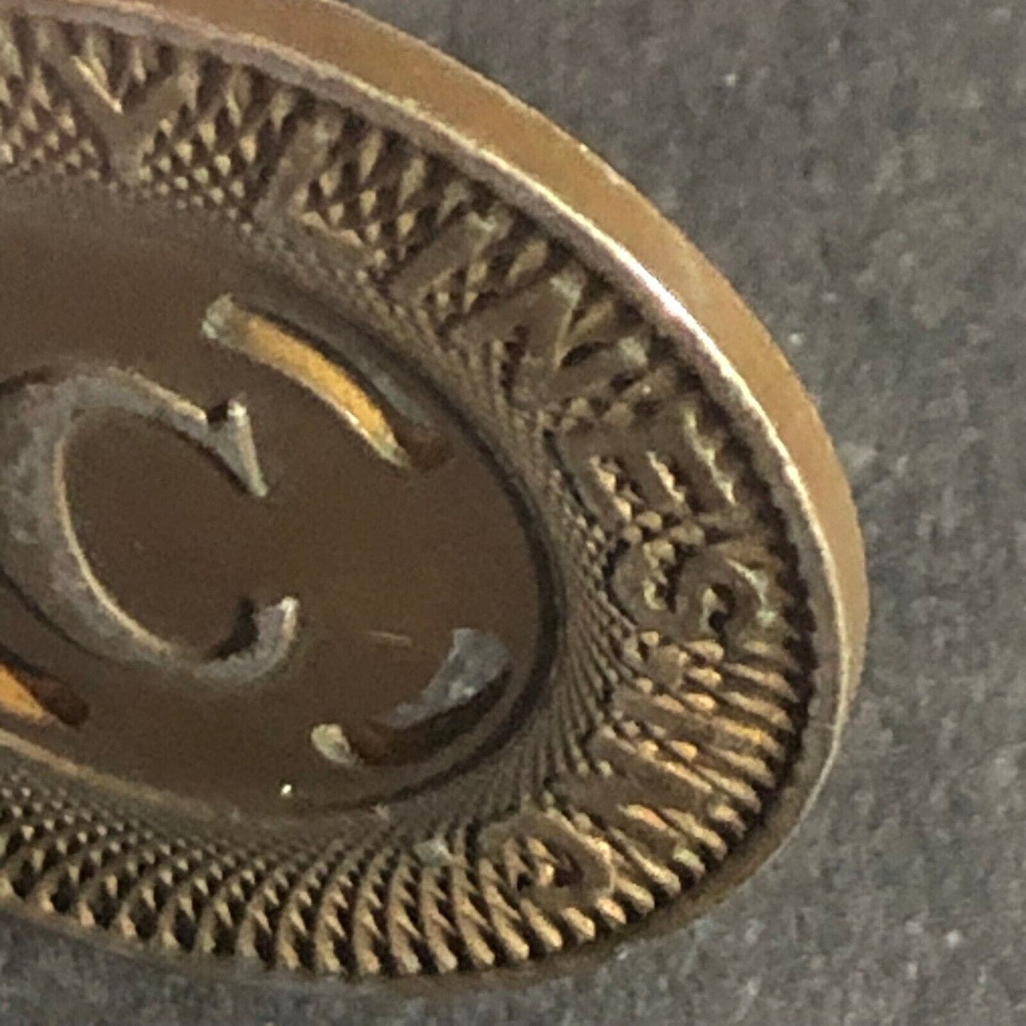 Canton City Lines Inc. "C" G/F One Fare Brass Transit Token 22.77mm