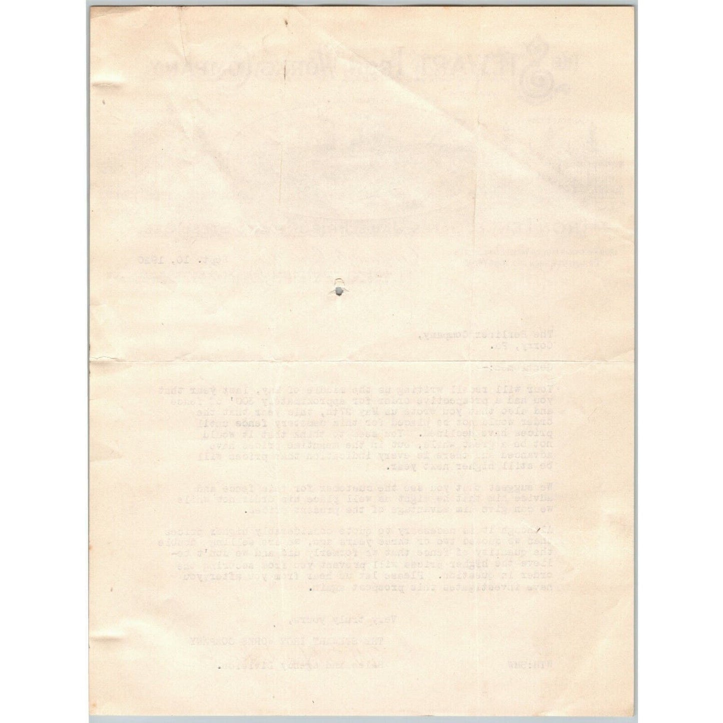 Akron Truss Co.1917 Letterhead Akron, Ohio Trusses with Sponge Rubber Pads