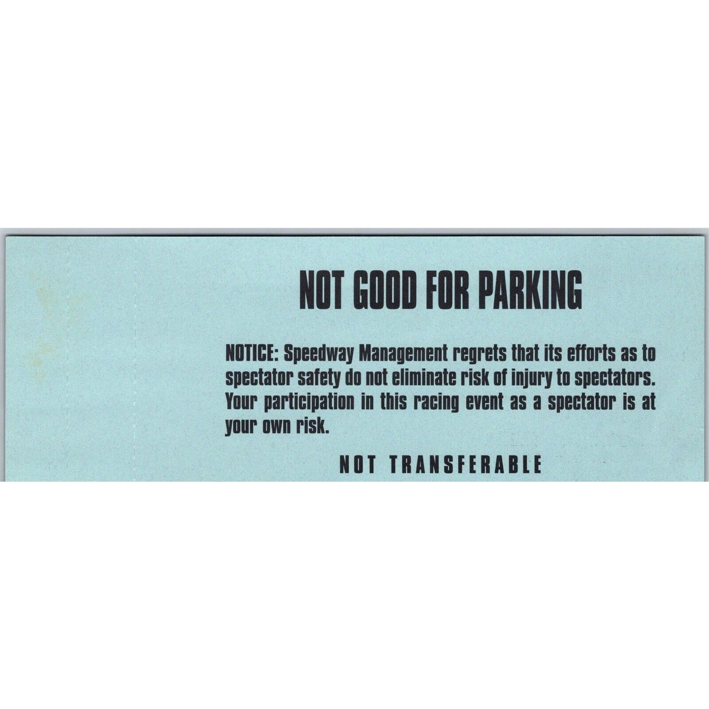 2001 Indy 500 Practice Day Gasoline Alley Unused Ticket Indianapolis #27