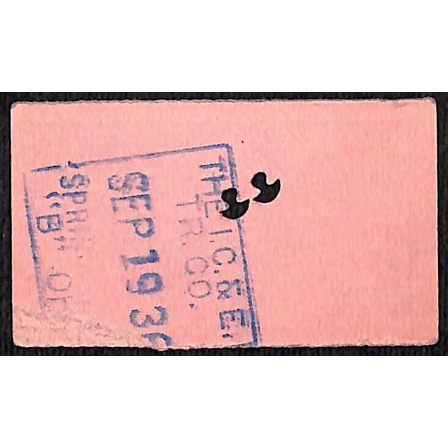 Cincinnati & Lake Erie Railroad c1936 Ticket Springfield to Harmony #25841