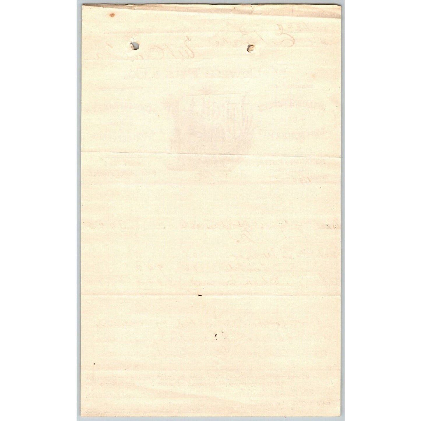 1899 Letterhead McDowell, Pyle & Co. Foreign Fruits Baltimore Ephraim Baker*