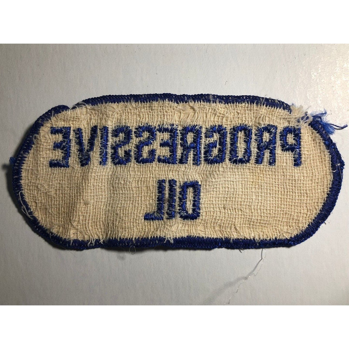 Progressive Oil Vintage Embroidered Patch - c1960's-70's