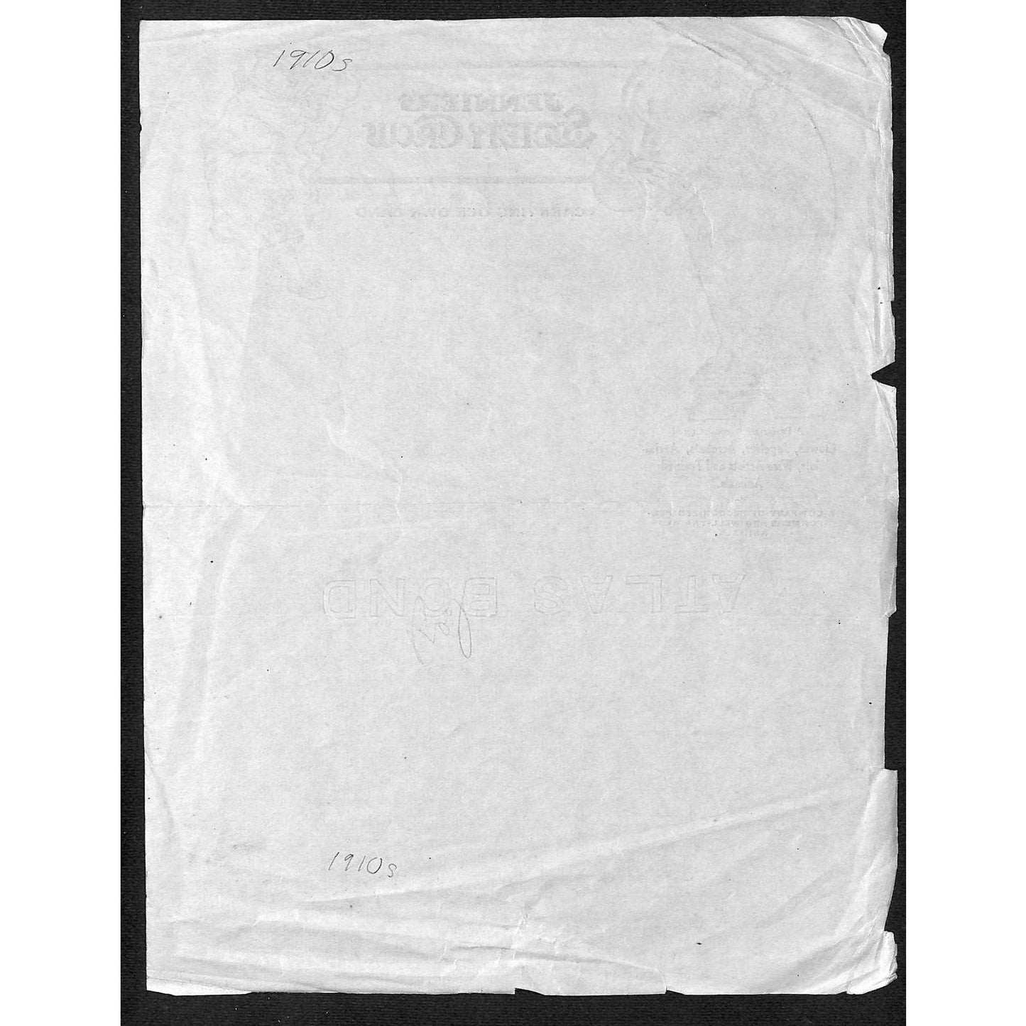 Jennier's Society Circus Letterhead "Carrying Our Own Band"c1910 Elephant Scarce