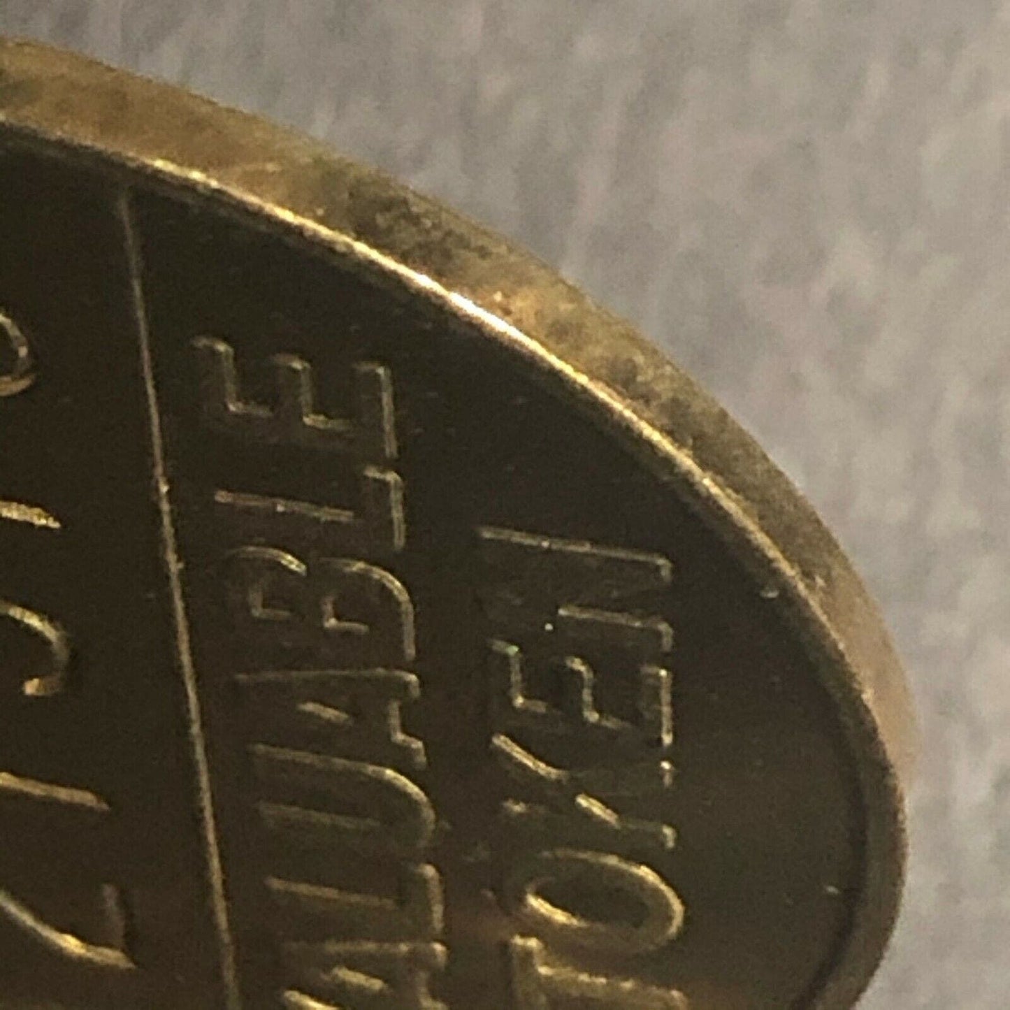 Brass 32mm Numbered GE General Electric Tubes "Gold Rush" Token Fauver VGC