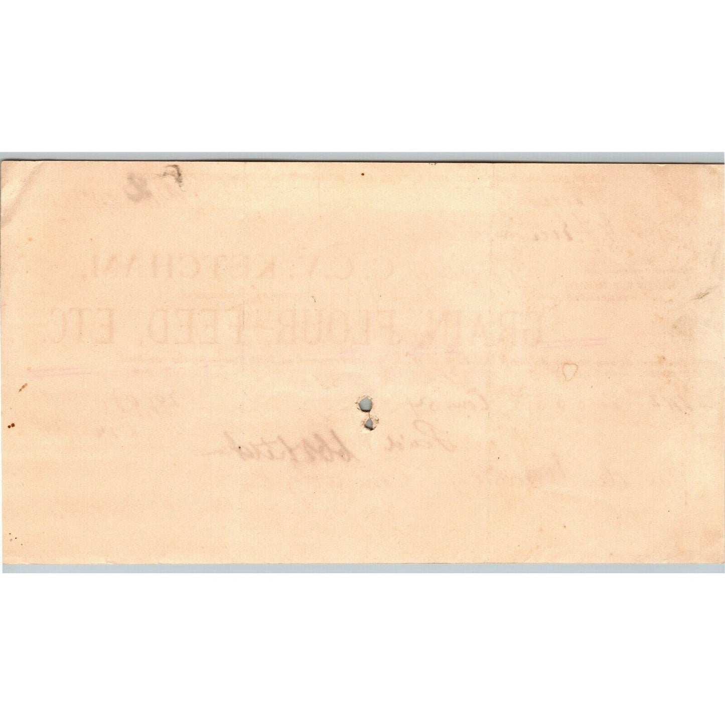 C.C.V. Ketcham 1880 Letterhead - Middletown, NY Dealer in Flour Feed Grain Etc.