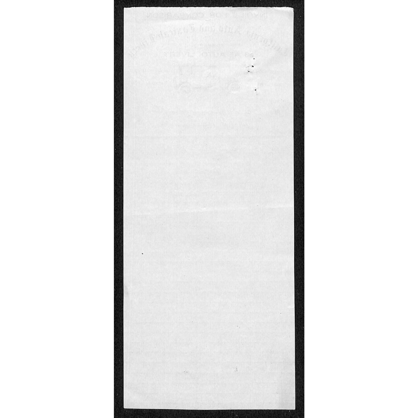 California Auto and Taxicab Livery April 4 1918 Billhead Letterhead R.A. Rowan