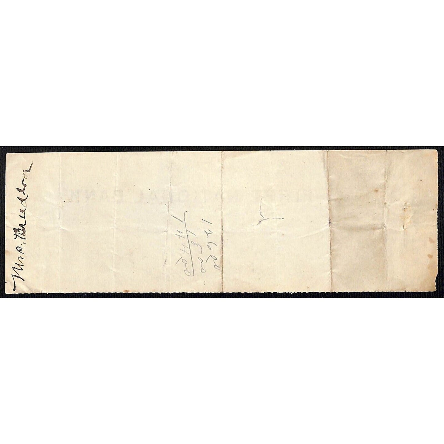 Coalgate, OK 1903 Indian Territory "Mike Mayer - Butcher" FNB Check - Scarce