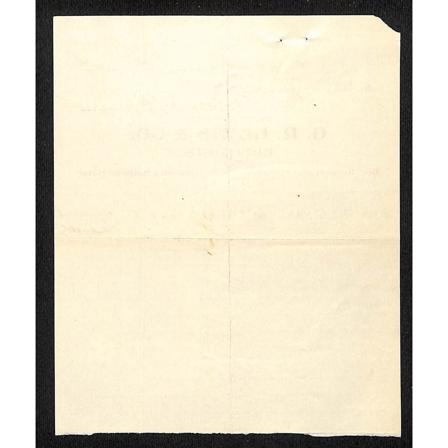 Cripple Creek, CO G.R. Lewis & Co. Druggists 1907 Statement Billhead