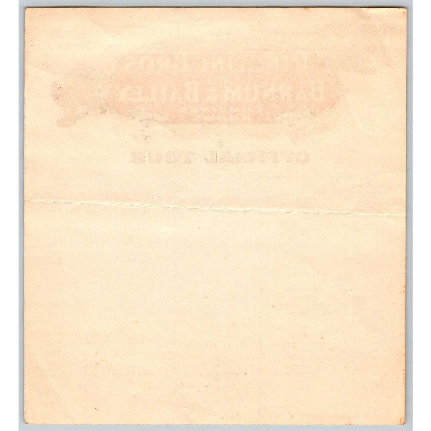 1950 Ringling Bros Barnum Bailey Circus Route Card Providence Worcester Bangor