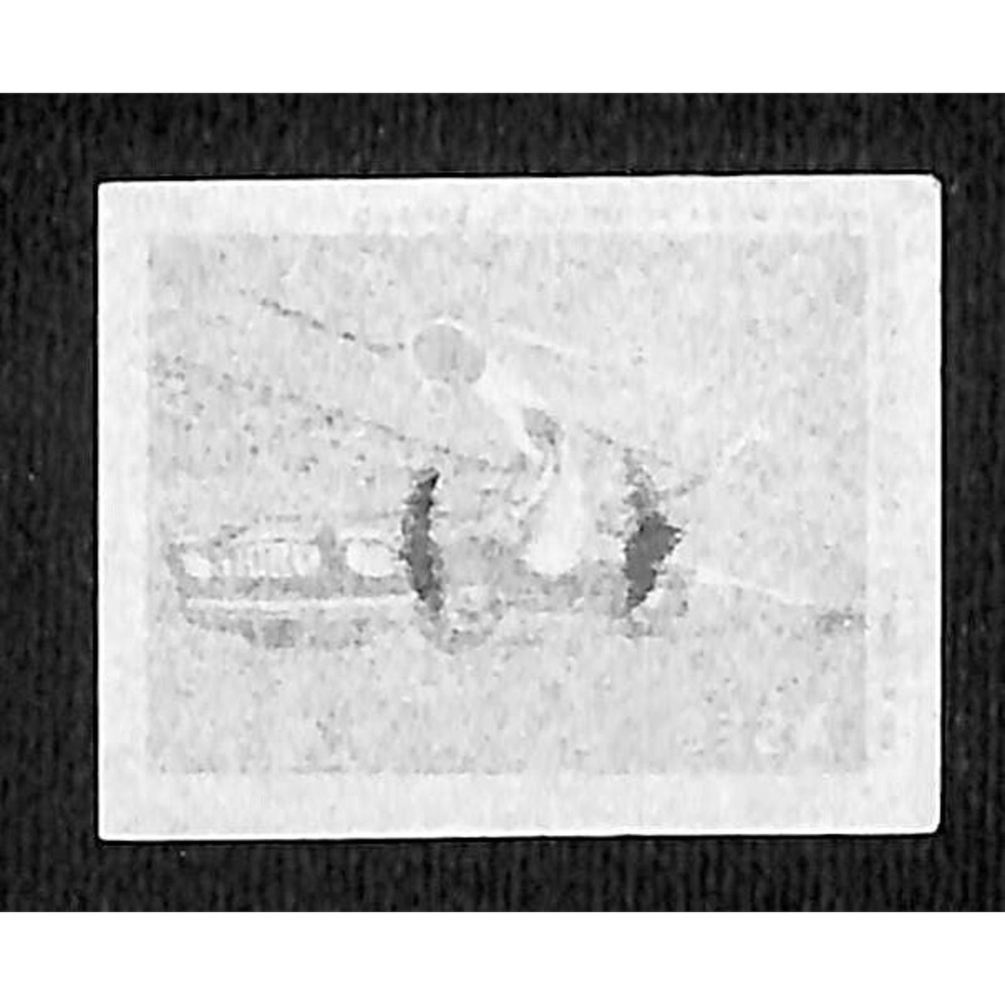Vintage Matchbox Label Portuguese Match Stick Auto Racing Driver c1960
