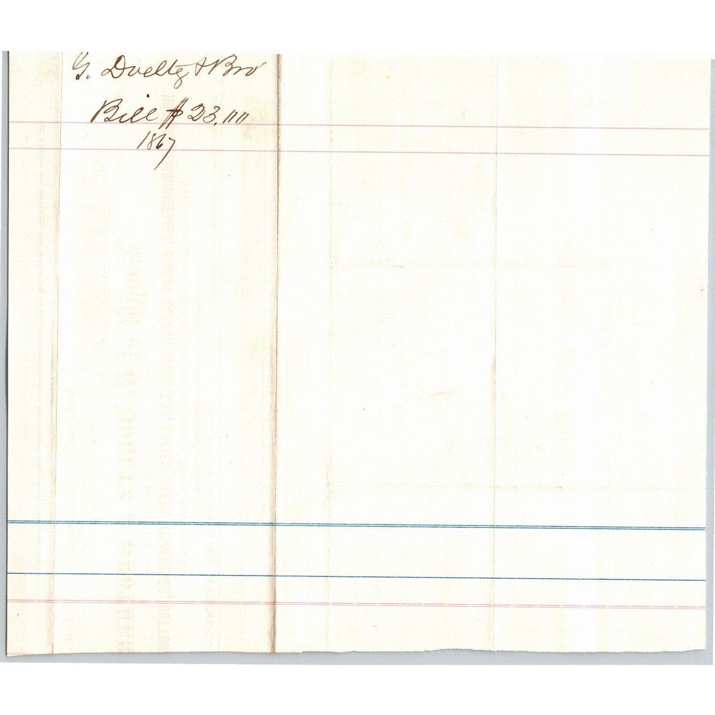 Detroit Letterhead G. Doeltz & Brothers Jewelry Berlin Zephyr Worsteds 1867