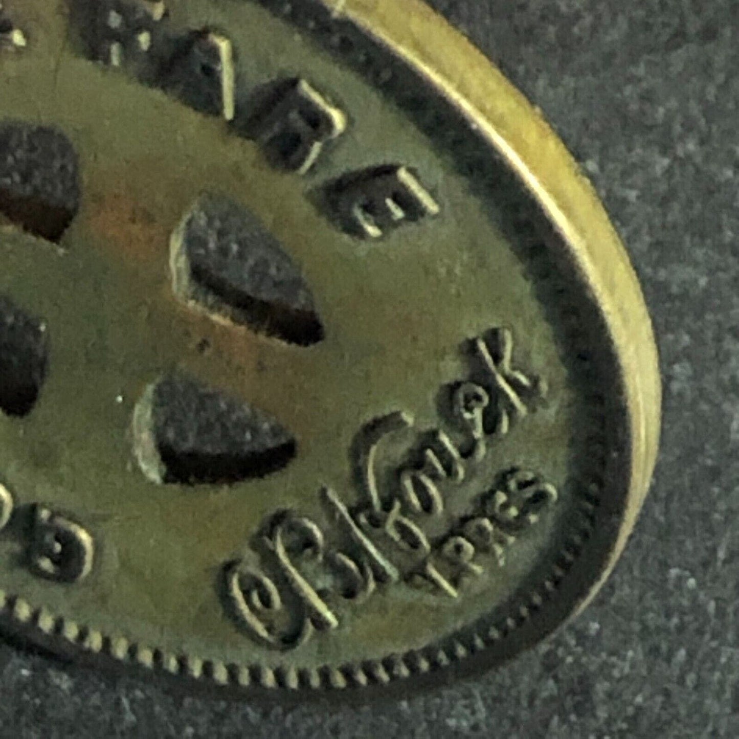 Lehigh Traction Co. Hazelton, PA Brass G/F One Fare Token 23mm c1956 Scarce
