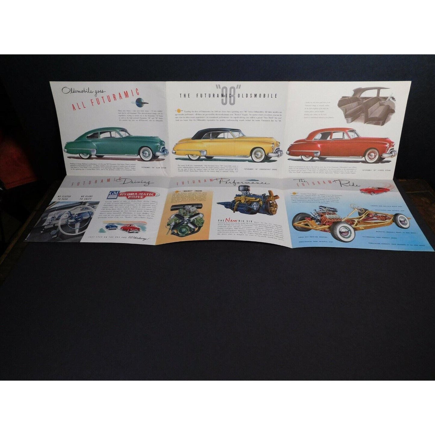 1948 -1949 Oldsmobile Toronado Ninety-Eight Cutlass Supreme Vista Sales Brochure