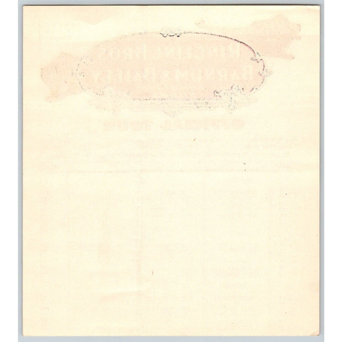1948 Ringling Bros Barnum Bailey Circus Route Card Bridgeport New London Lowell
