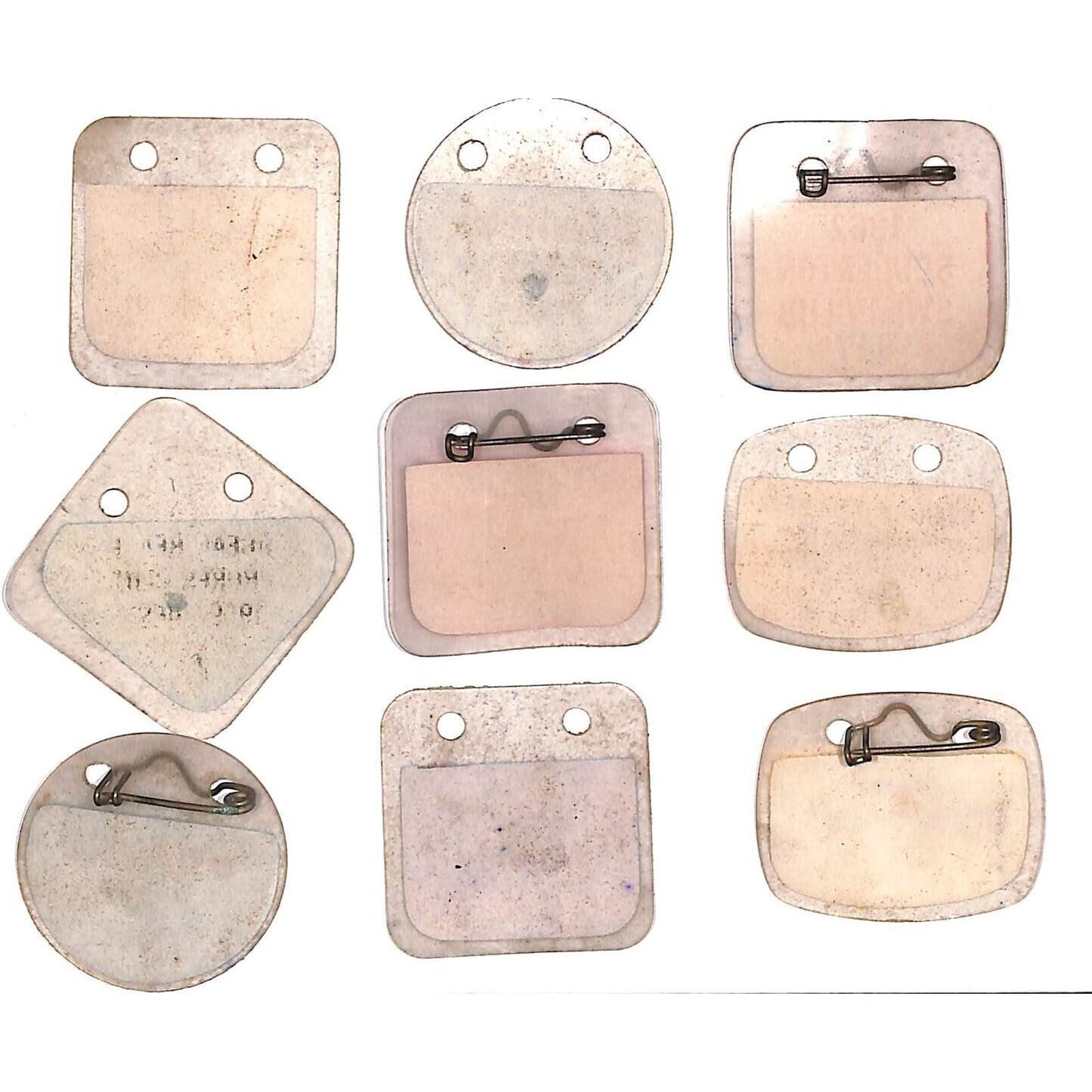 Group of 9 Used Mostly Plastic 1960's-70's Pool Beach Park Club Pass Key Fobs