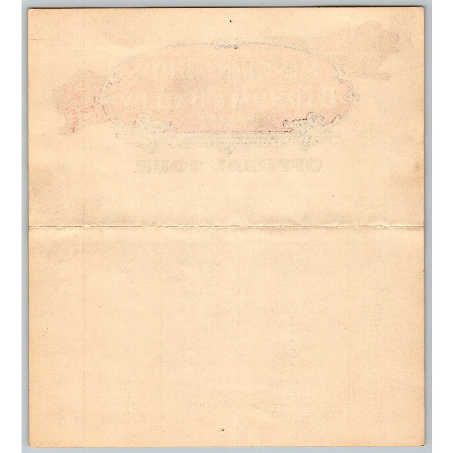 1947 Ringling Bros Barnum Bailey Circus Route Card Solider Field Chicago
