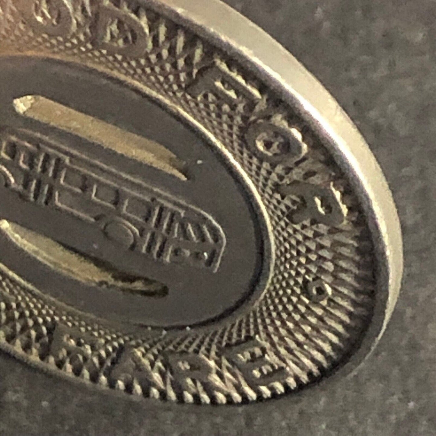 Canton City Lines Inc. G/F One Fare Brass Bus Transit Token 22.79mm