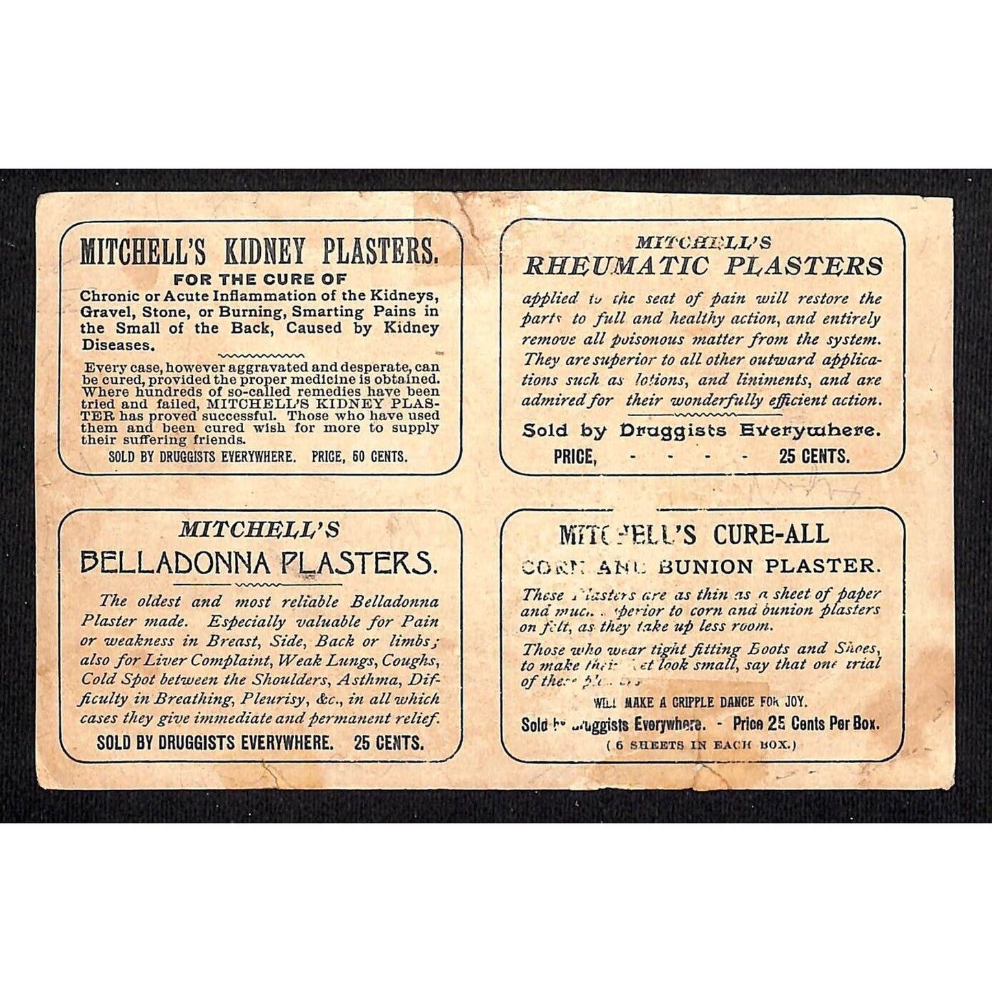 G.E. Mitchell Birthplace Kennebunkport, ME Victorian Trade Card Farm - Plasters