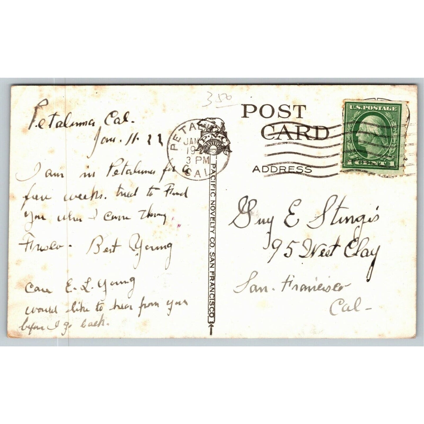 Vintage c1922 PPC Postcard "A Typical Poultry Scene ..Petaluma's 6 Million Hens"