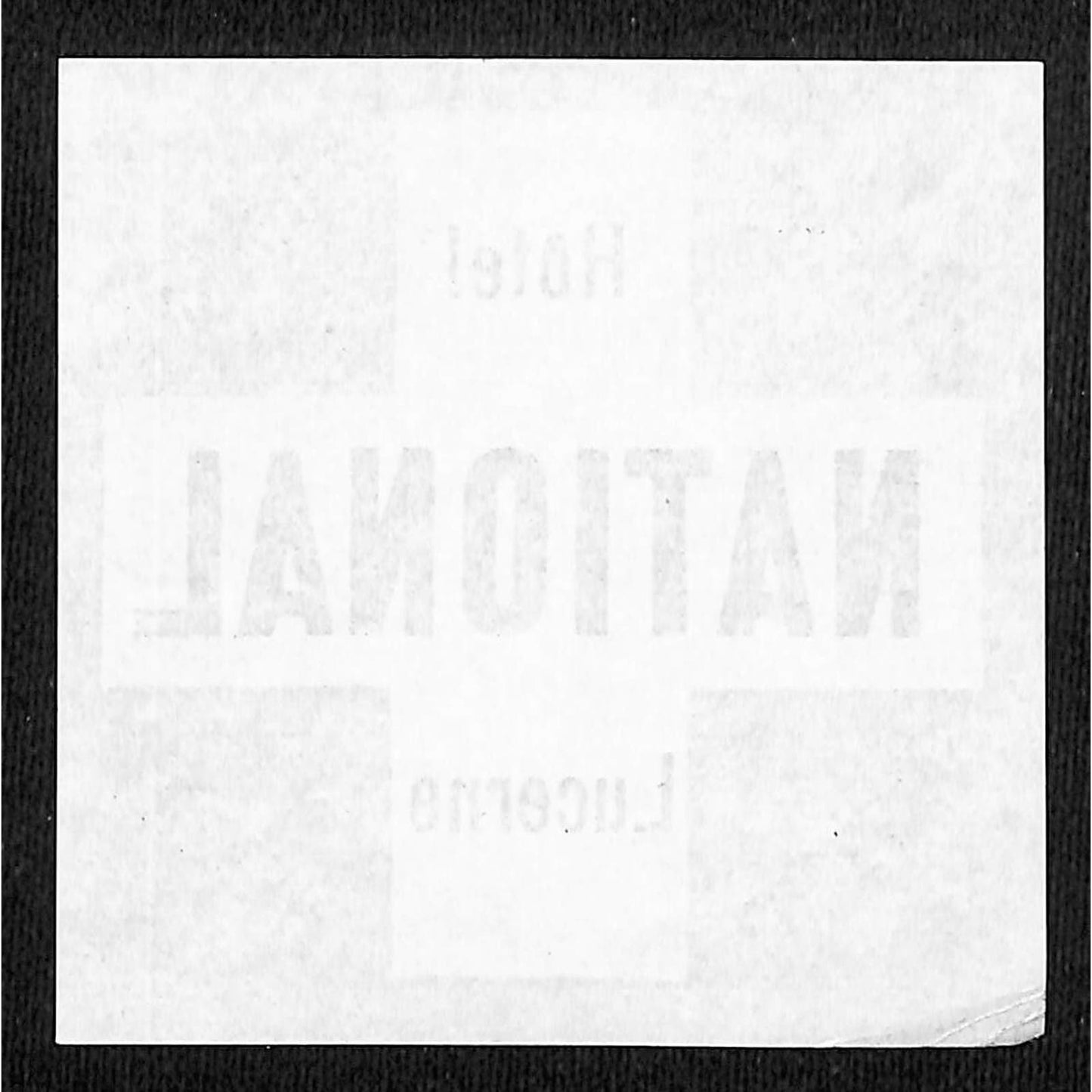 Hotel National Lucerne (Switzerland) Luggage Label Vintage NOS VGC Scarce