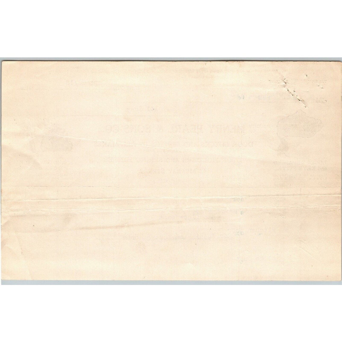 1915 "Henry Pearl & Sons Co." Keys Locks Billhead Letterhead Murray St, NYC