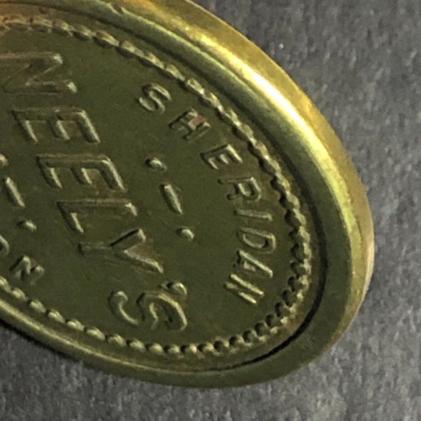 Neely's Sheridan Oregon Brass G/F 5c Trade Token 22.2mm