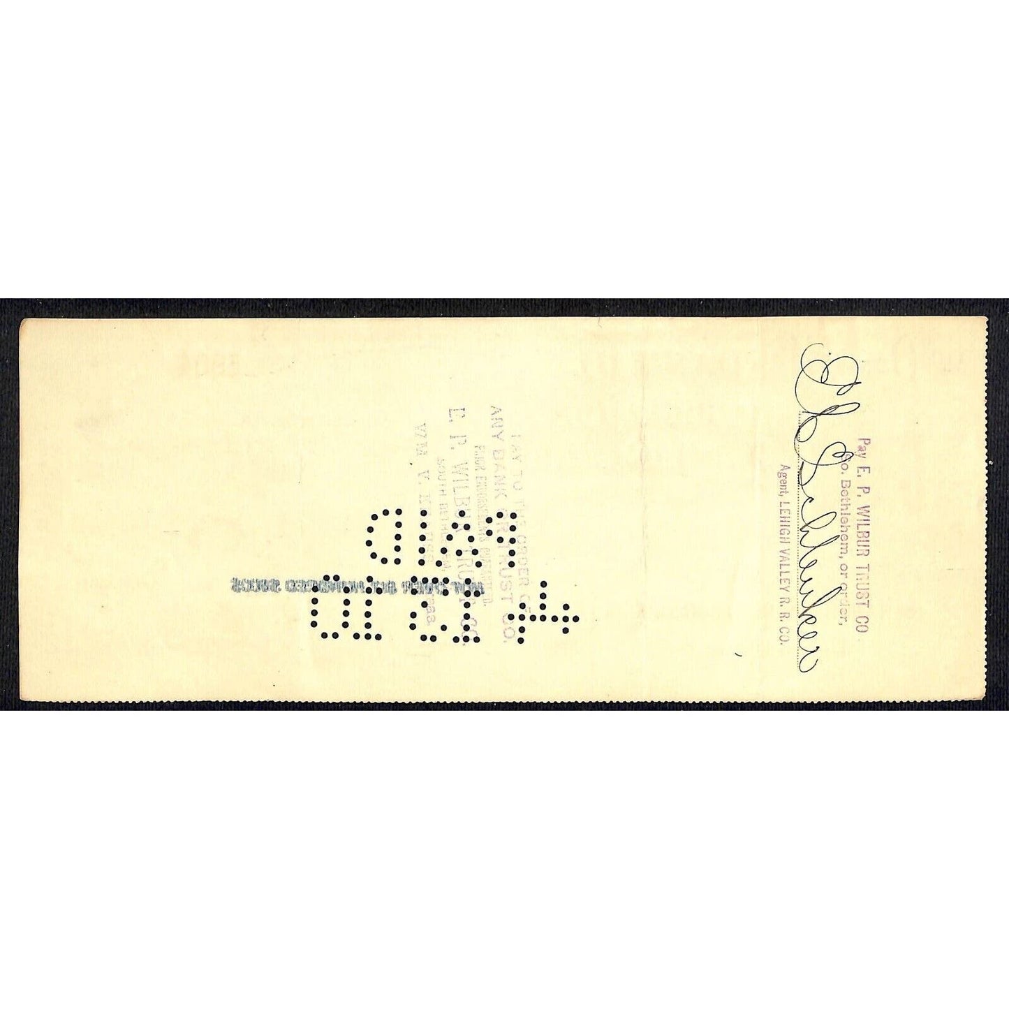 Fullerton Catasauqua, PA "Dent Hardware" Refrigerator Trimmings 1910 Bank Check
