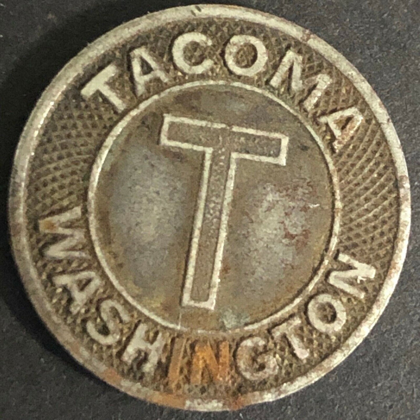 Vintage 16mm Tacoma Washington "Good For One Fare" Brass Token