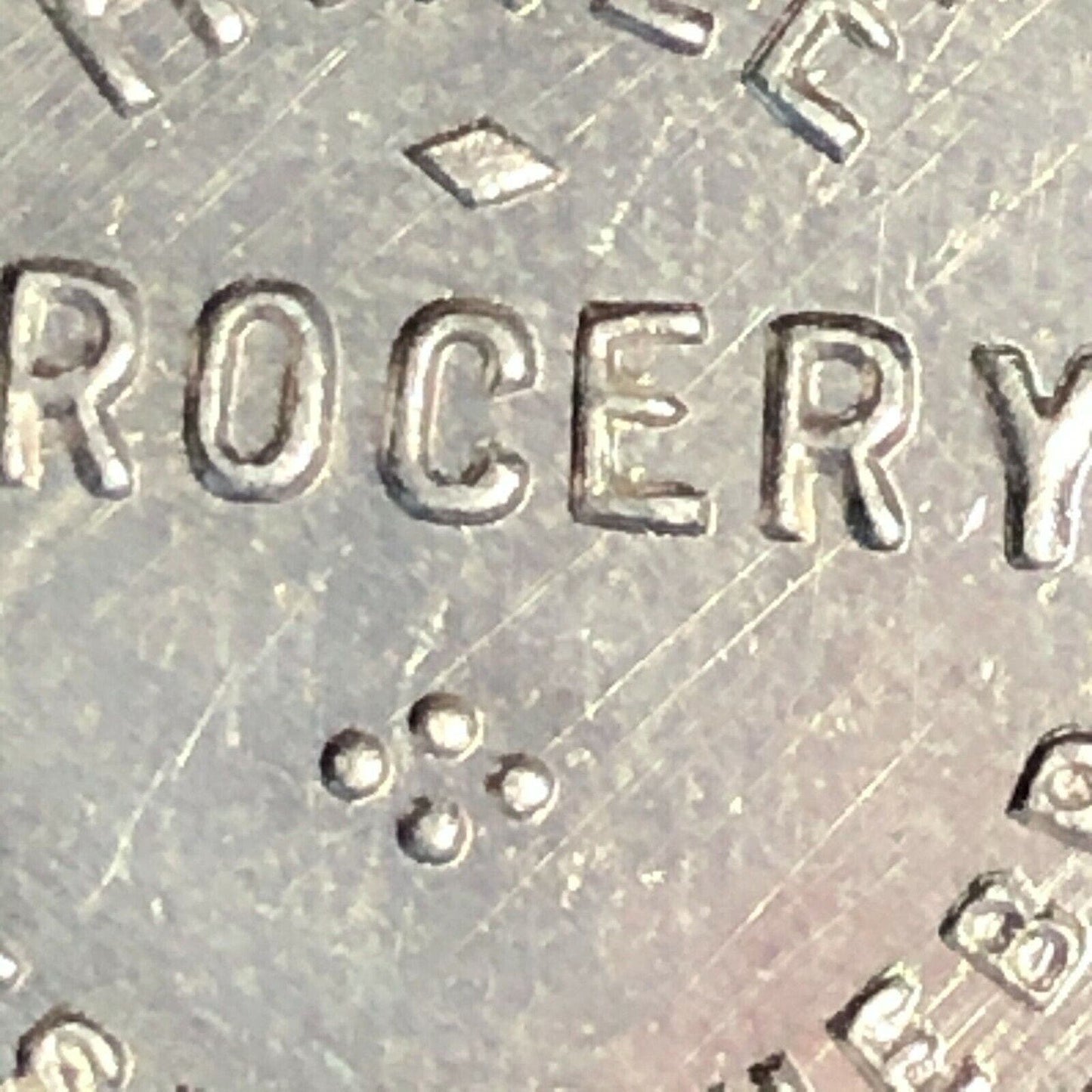 Hinze Grocery 24mm Aluminum Token "Good For 10c In Trade" Gresham, Nebraska