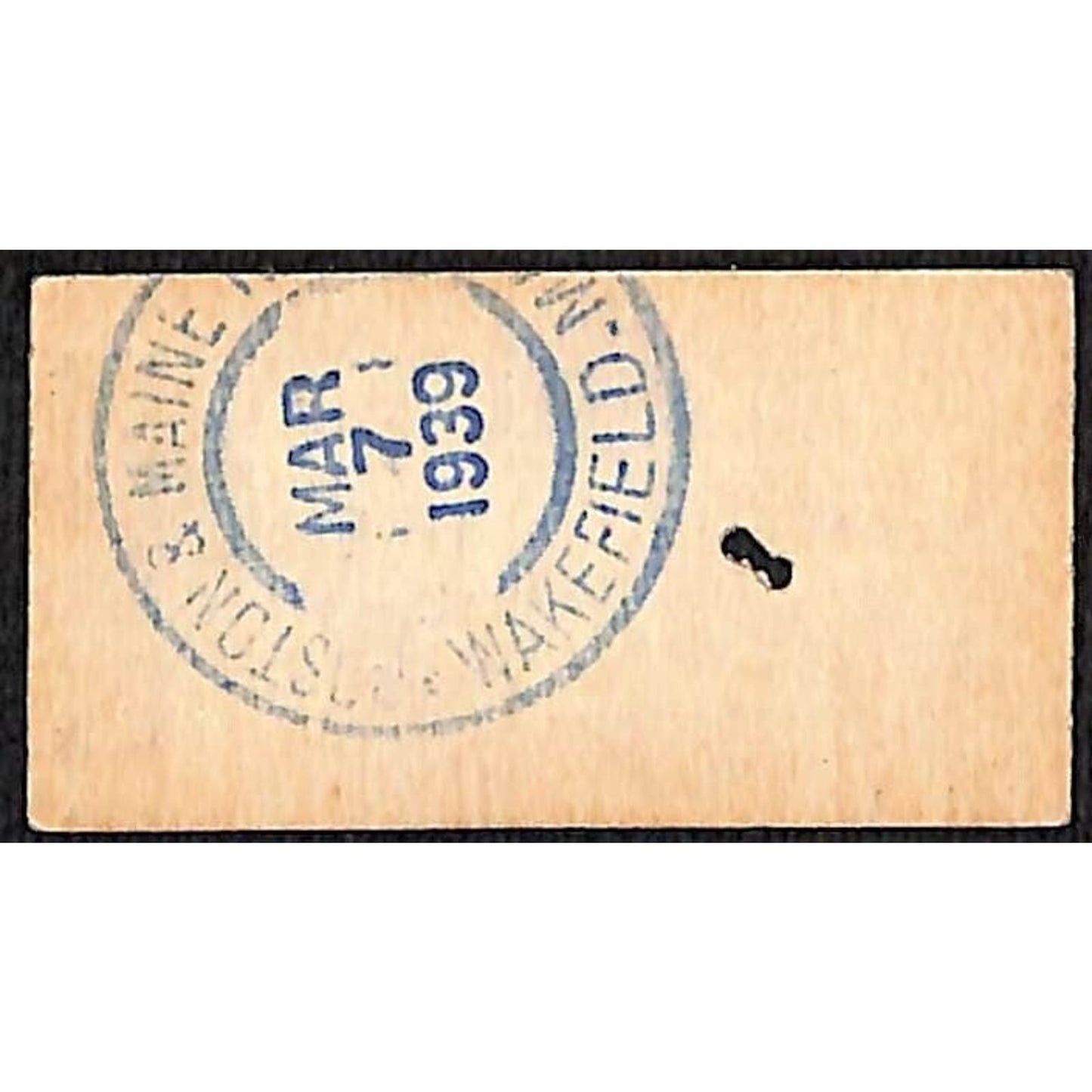 Boston & Maine Railroad Ticket 1939 Wakefield / Malden, MA #63889