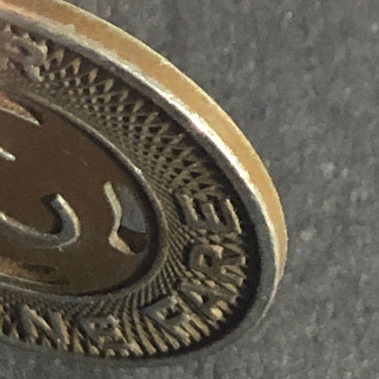 Canton City Lines Inc. "C" G/F One Fare Brass Transit Token 22.79mm