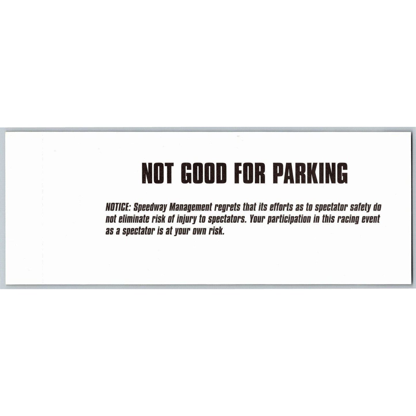 2001 Indy 500 Thursday Practice Day? Pagoda Suite Two Unused Ticket IMS #95