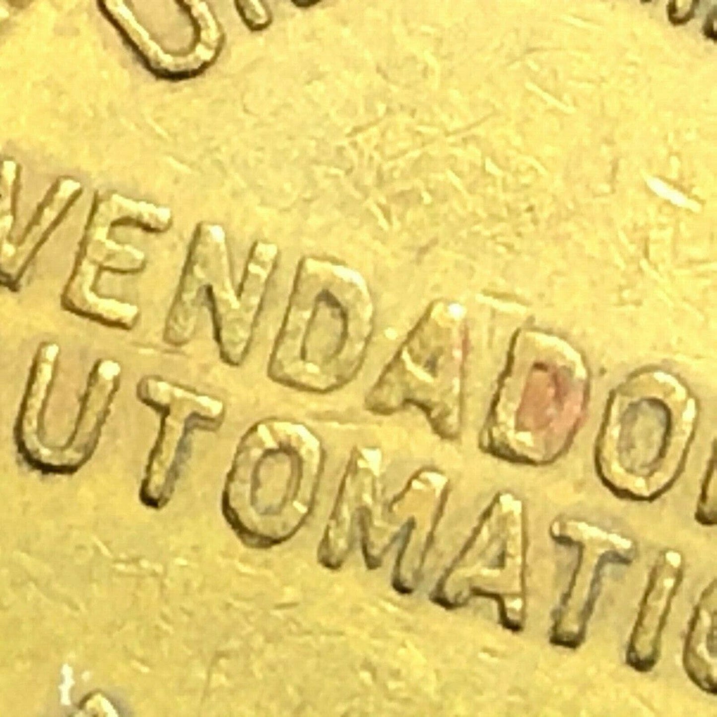 21mm Coca Cola M.R. Ficha Para Unicamente Vendadores Automaticas Brass Token