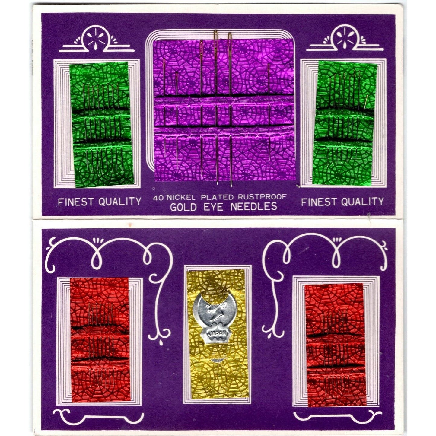 c1940's Advertising Sewing Needle Book "Jewel Food Stores"