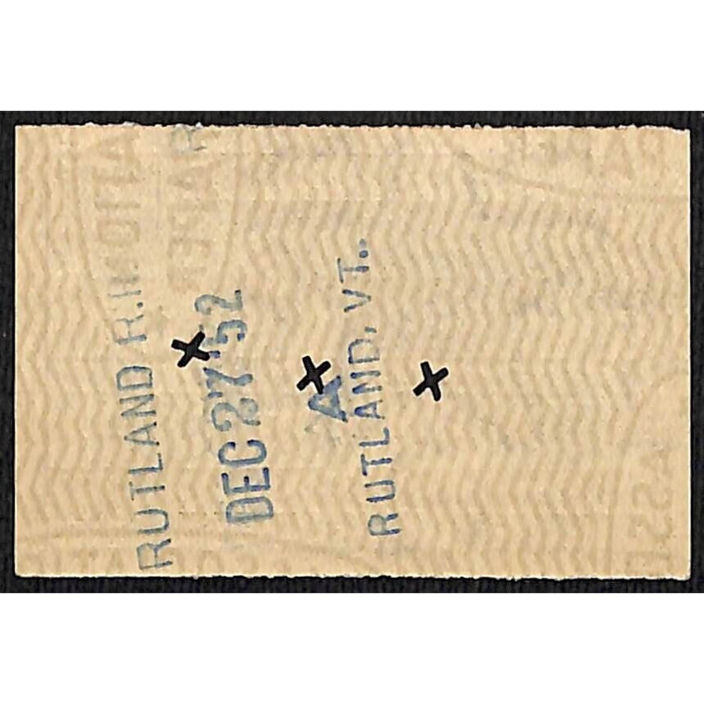 Rutland Railway Ticket / Stub Write In to Las Vegas ? 1952 #3363