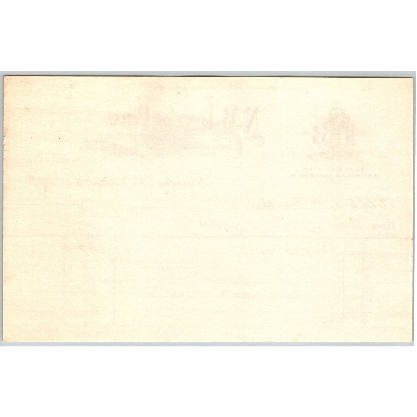 Scranton, PA N.B. Levy and Bro. Jewelers "C.B. Engel" 1908 Billhead