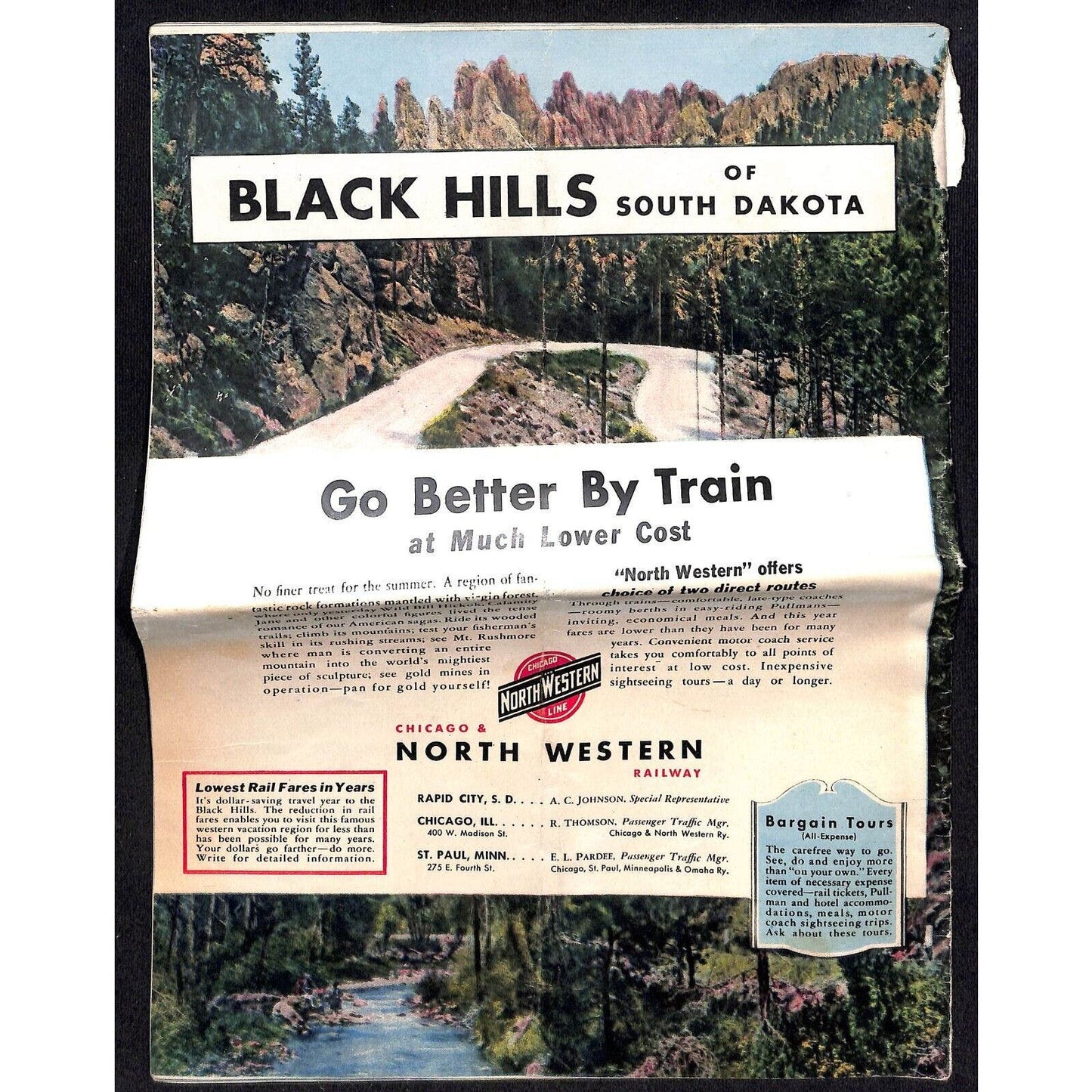 1932 "Black Hills of South Dakota" Large Pictorial Tourist Magazine 30pp Scarce