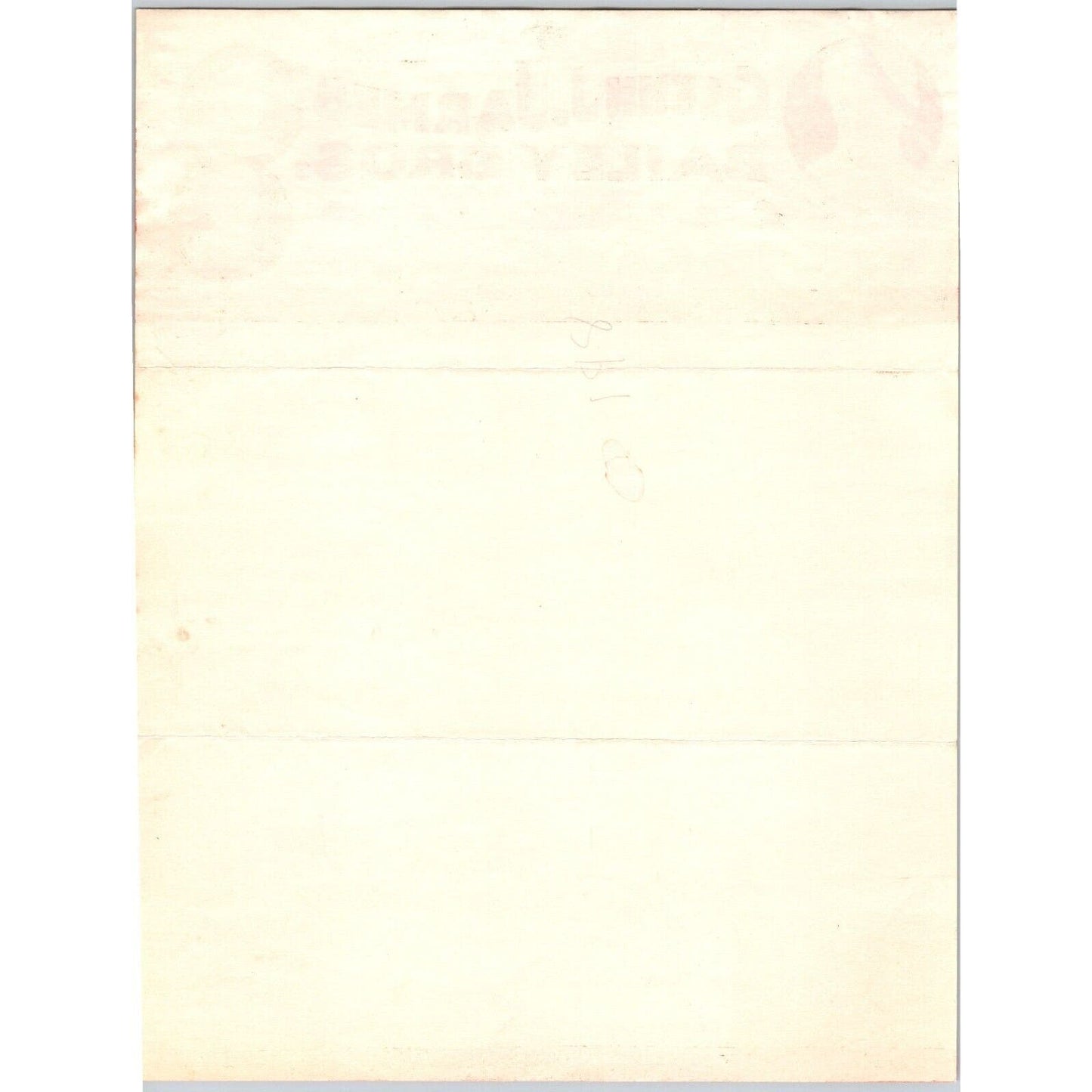 Glenn J. Jarmes and Bailey Bros. Railroad Shows Circus Letterhead c1939 Scarce