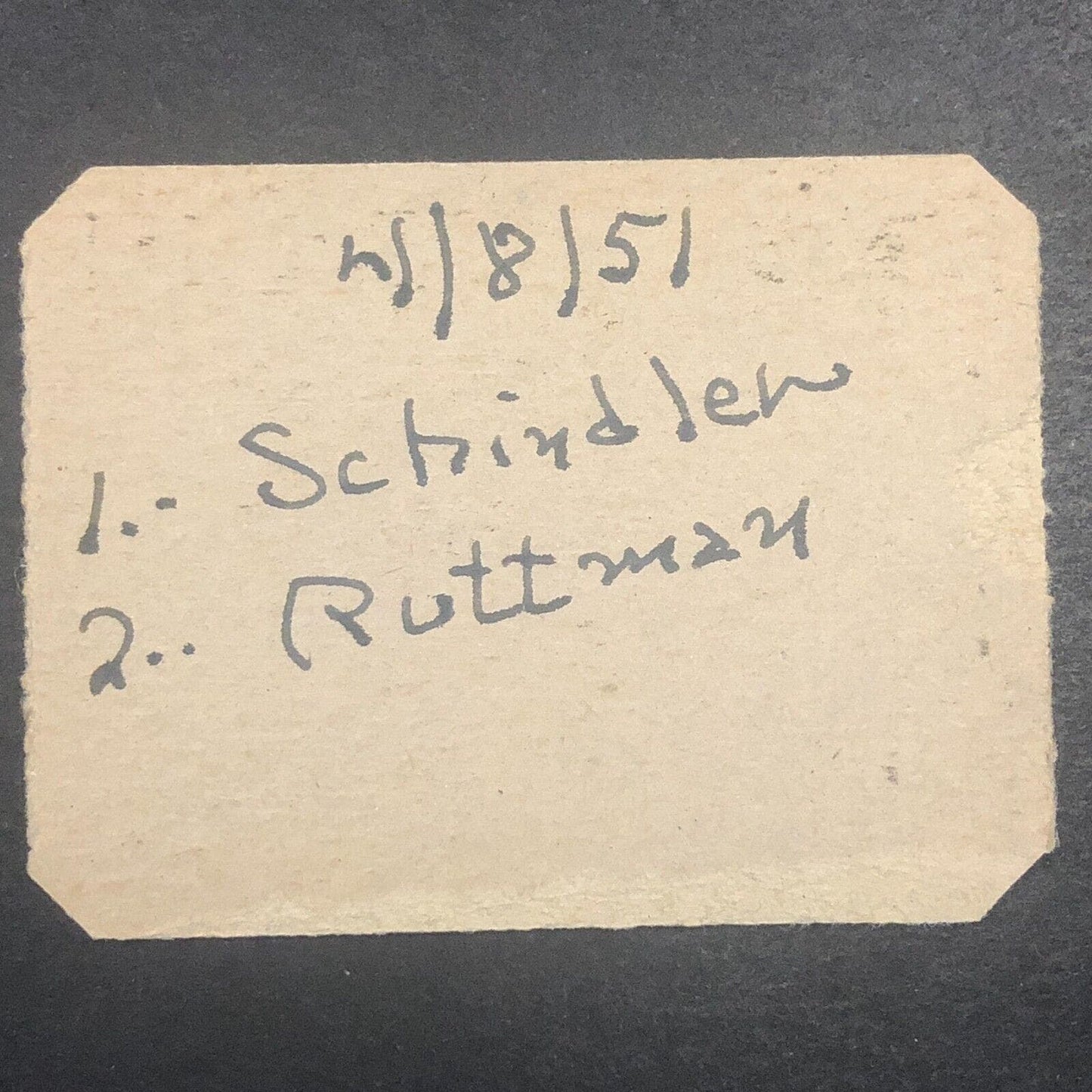 Sam Nunis Speedway Reading Auto Racing Rain Check Ticket 4/8 1951 Schindler