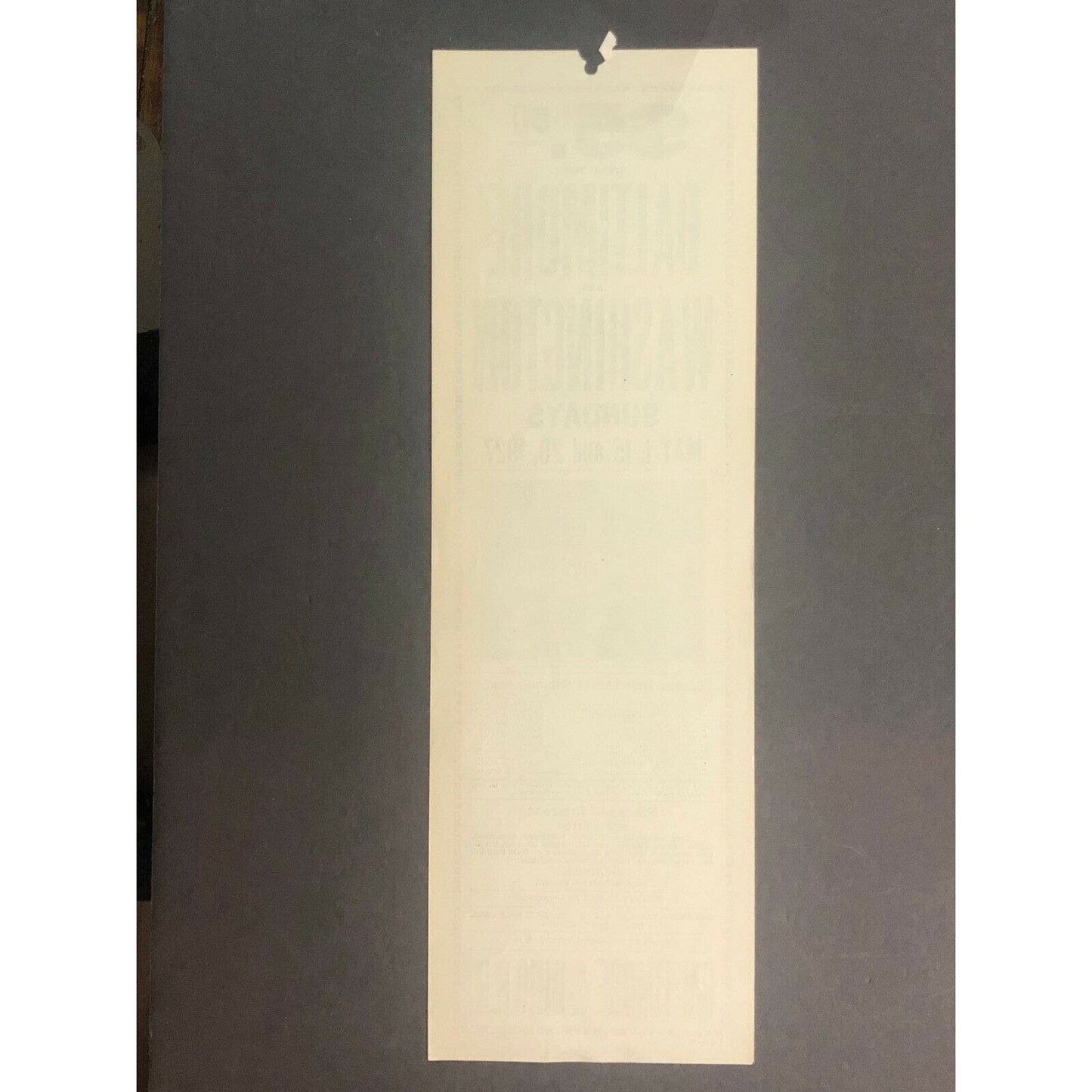 Vintage 1927 Baltimore & Ohio RR Broadside Sundays to Baltimore and Washington