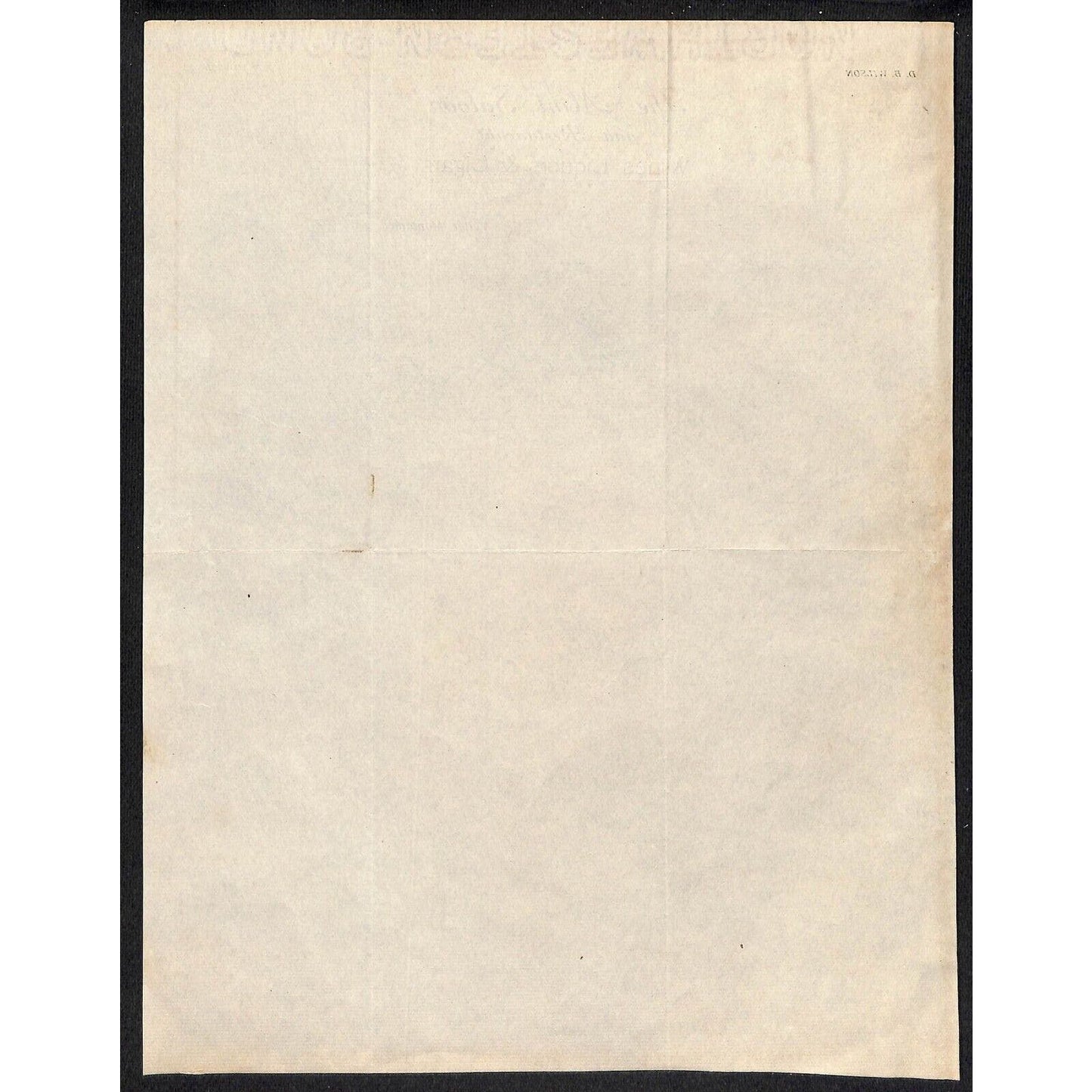 Valier, MT "The Mint Saloon & Restaurant" 1918 Letterhead - Bateman Switzer
