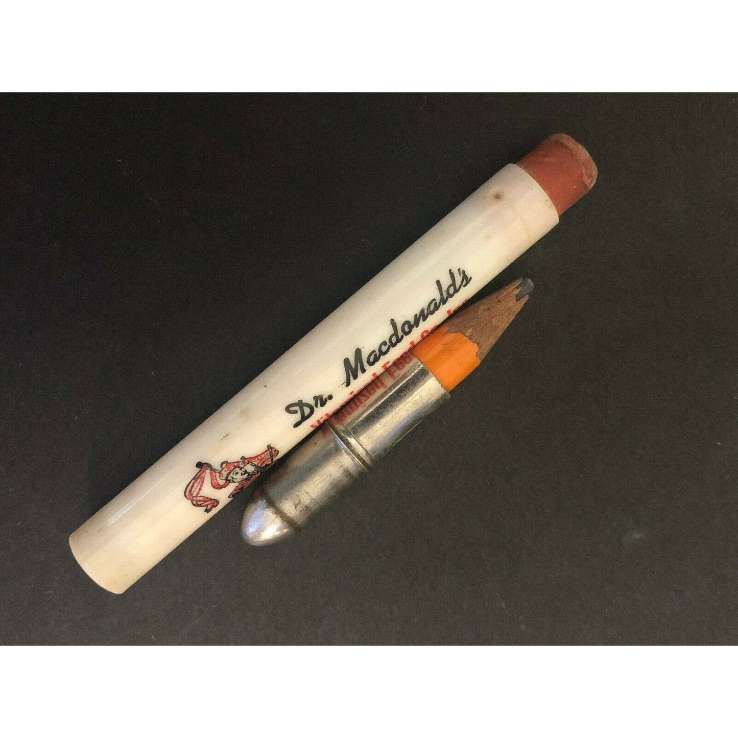 c1940's "McDonald's Vitamized Feed Fort Dodge, Iowa" Advertising Bullet Pencil