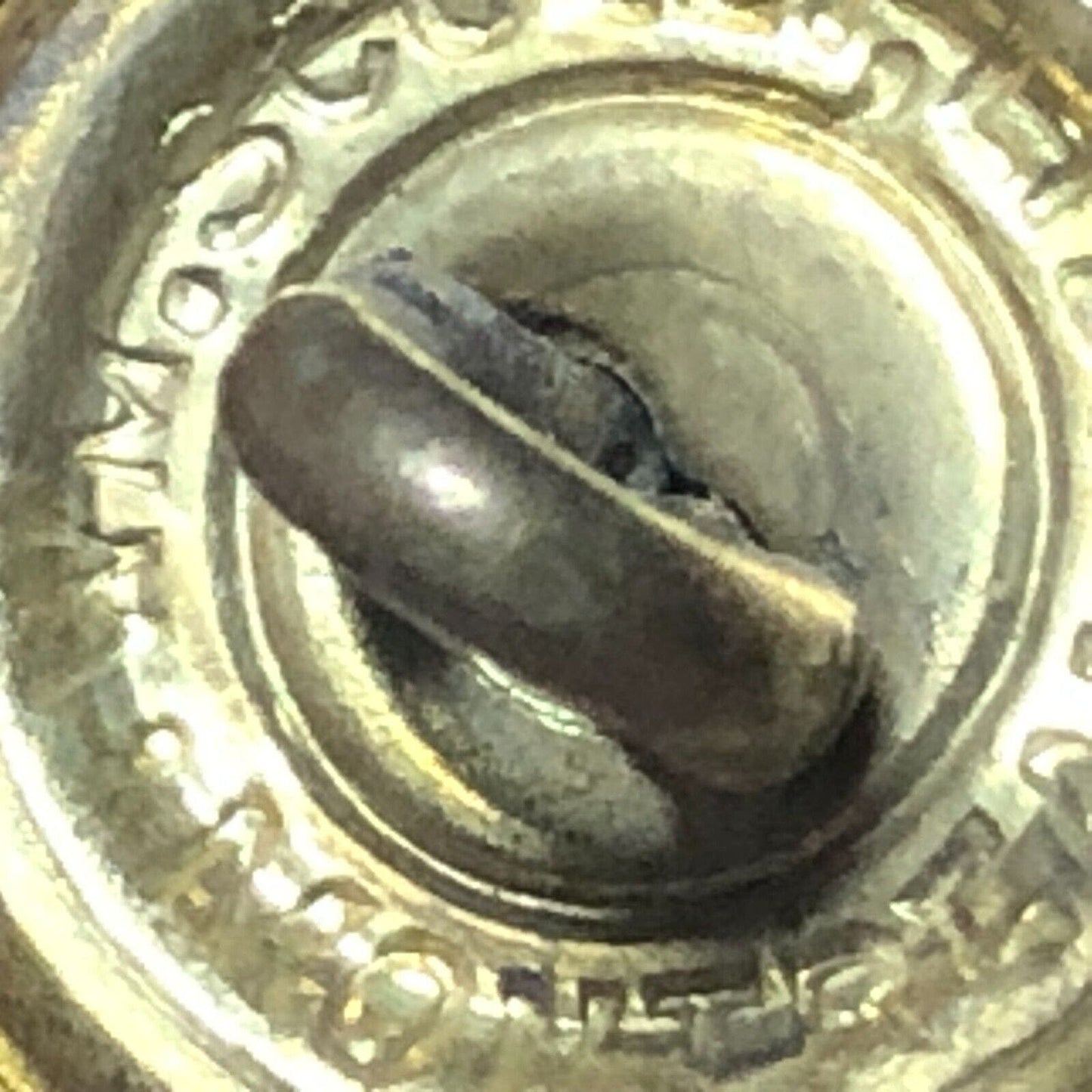 Canadian National Railways Brass Uniform Button 1/2" Scully - Scarce