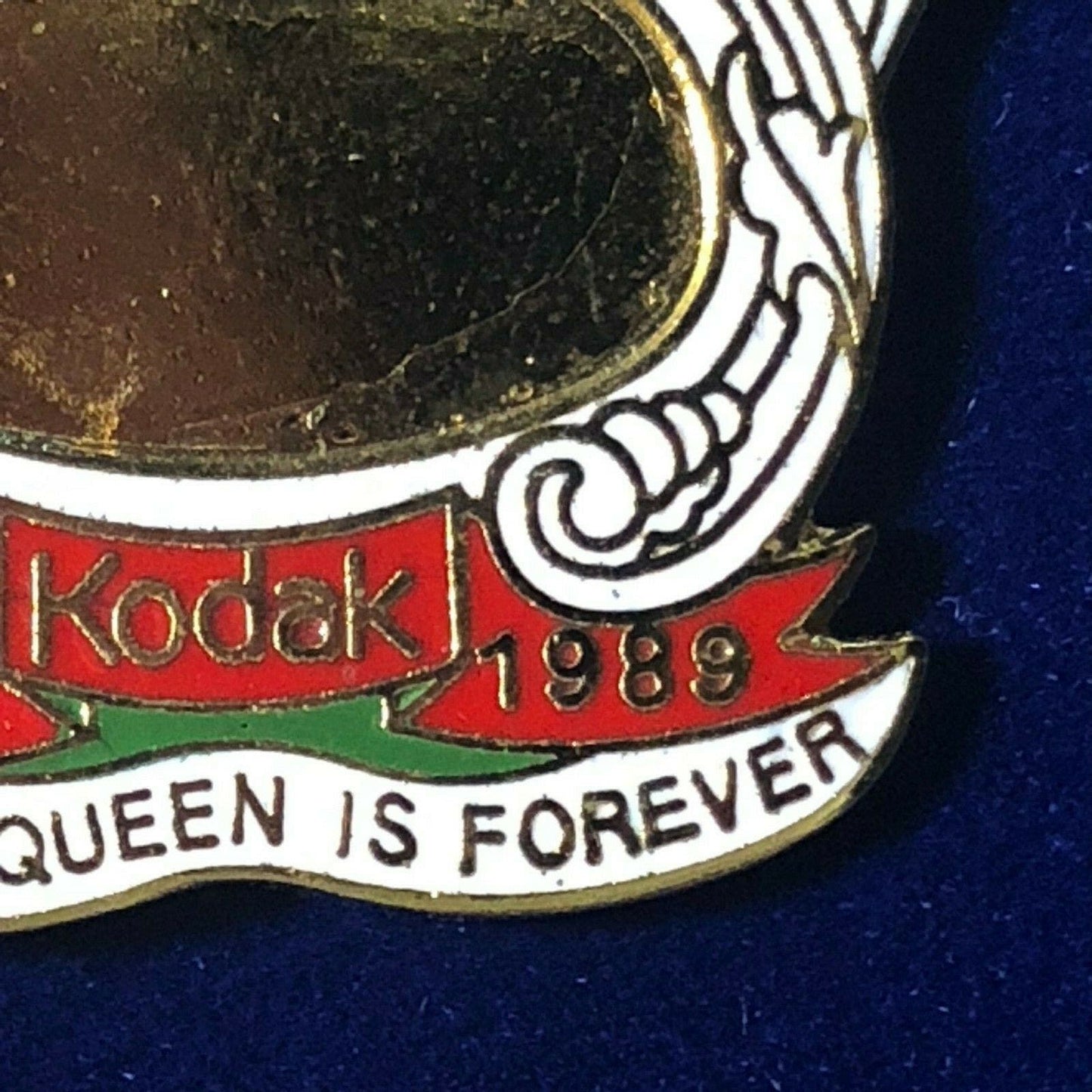 Very Scarce c1989 Kodak Lapel Hat Pin - "A Rose Queen is Forever"