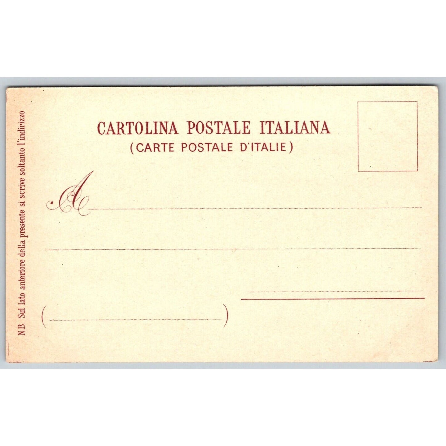 Italian Postcard Naples "Royal Hotel for Foreigners" w/ Busy Street c1901-1907