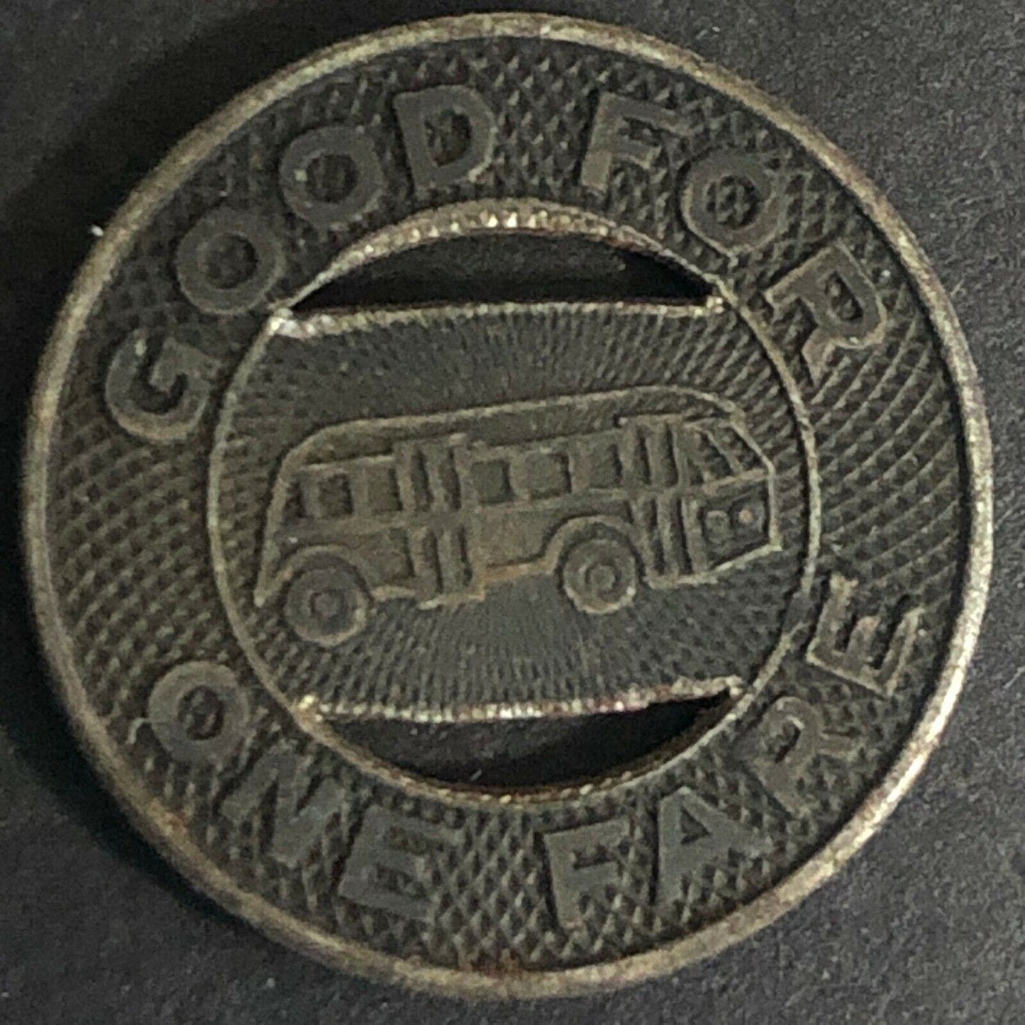 Vintage 16mm Brass Token Bellingham Transit Co. (Wisconsin) "Good For One Fare"